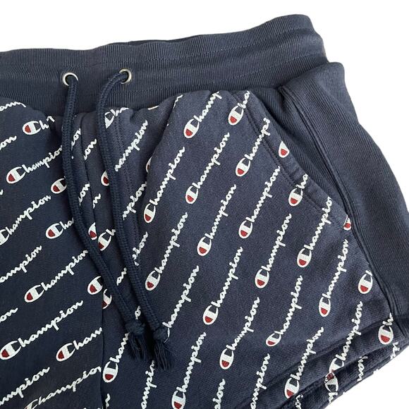 Champion Running Shorts Woman's Sz Small Blue Reverse Weave Soft Cotton Fitness - Picture 3 of 5